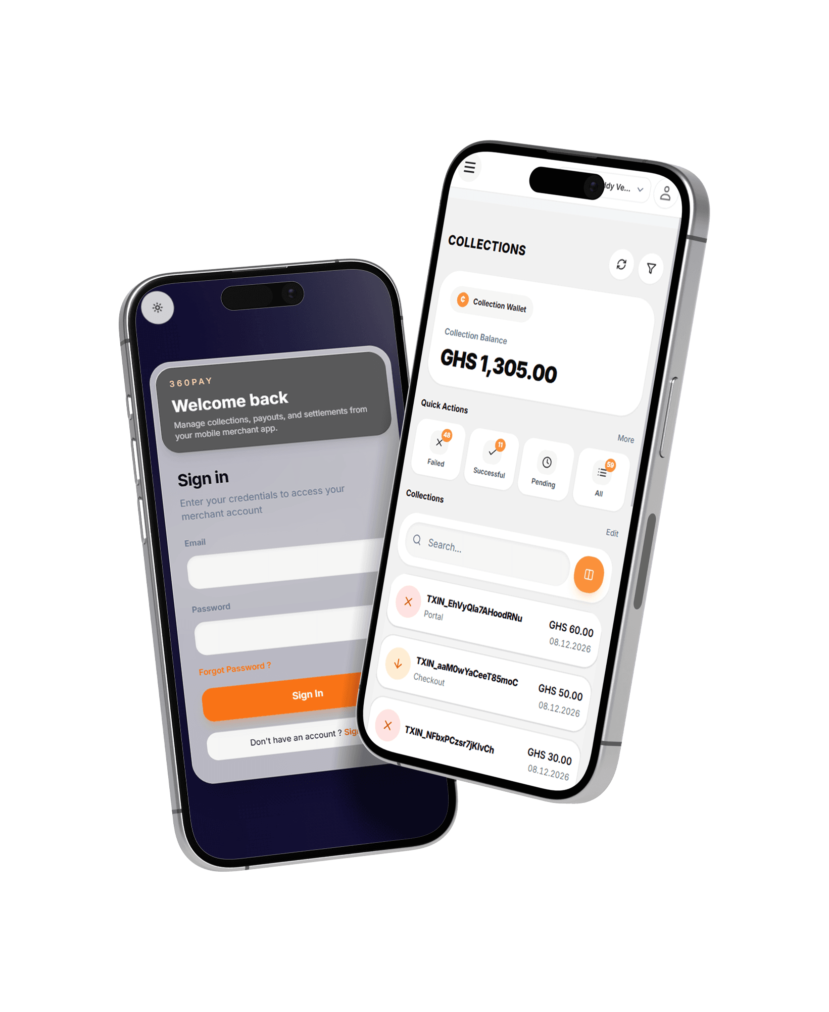 360Pay merchant mobile app